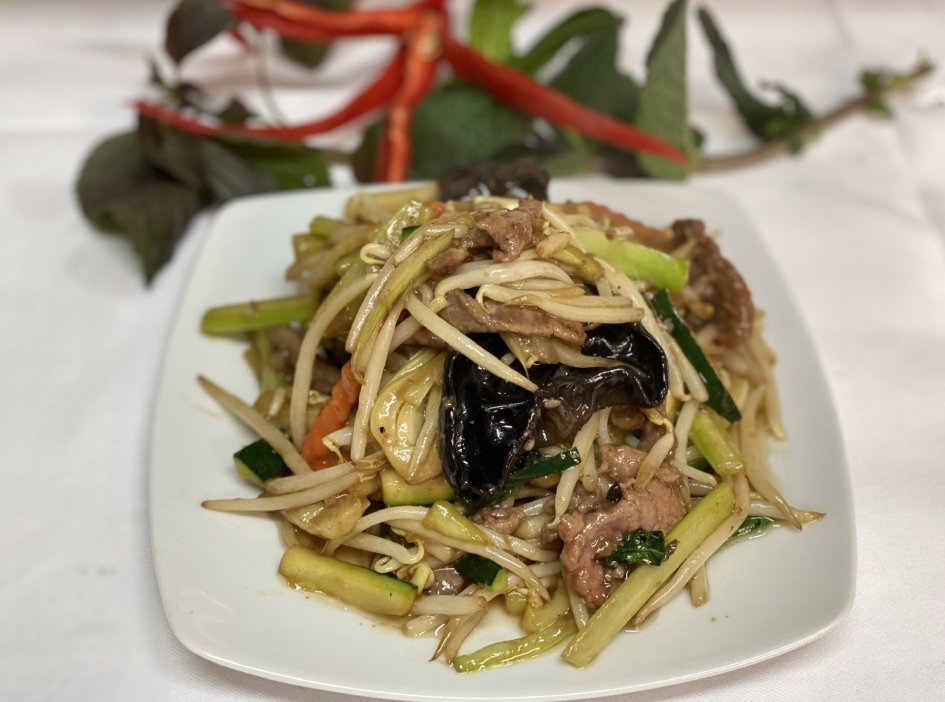 Chop-suey : Bœuf sauté aux légumes mixtes
