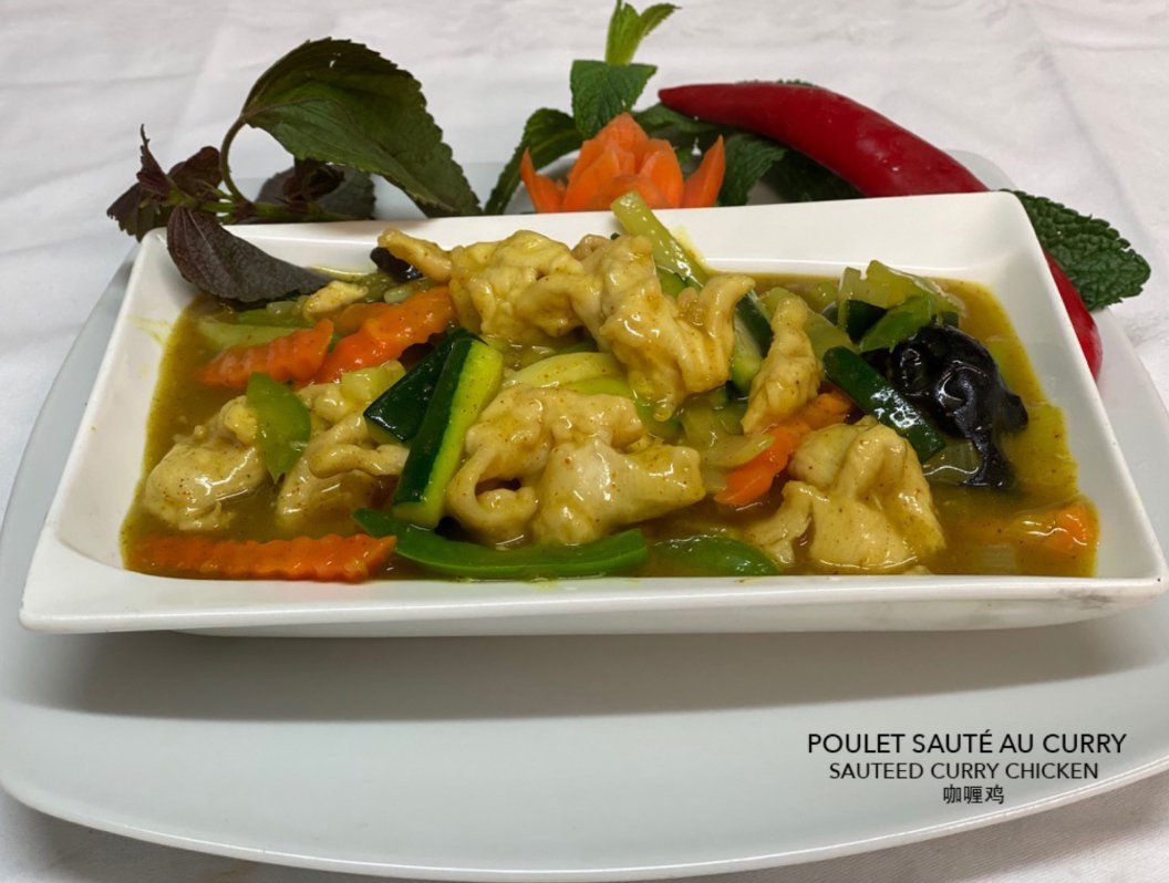 Poulet sauté au curry