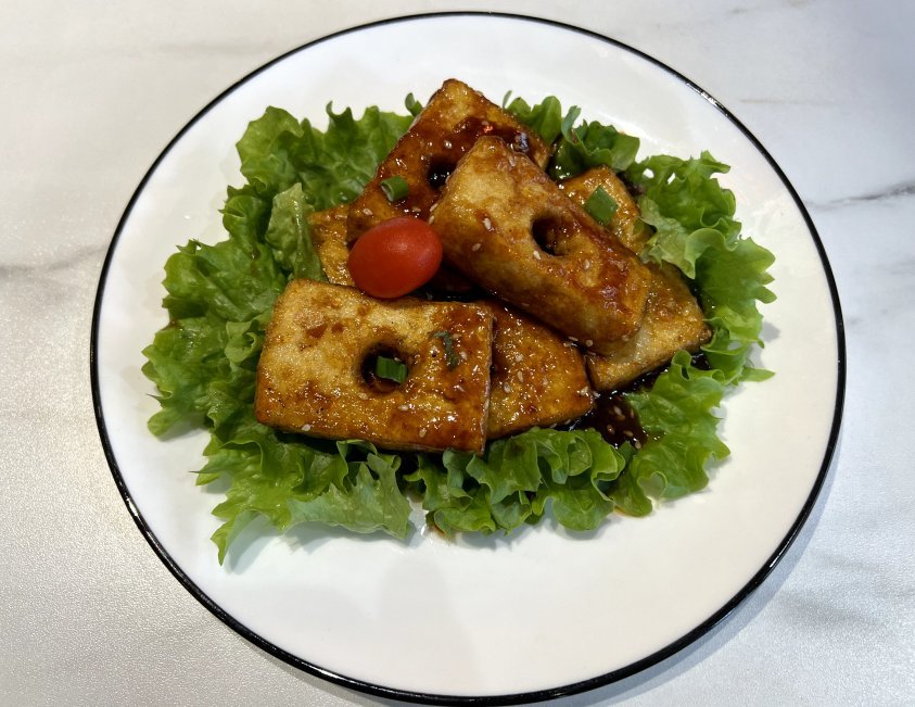 Veggie - Tofu Pâté de soja sauté du Chef à la sauce douce