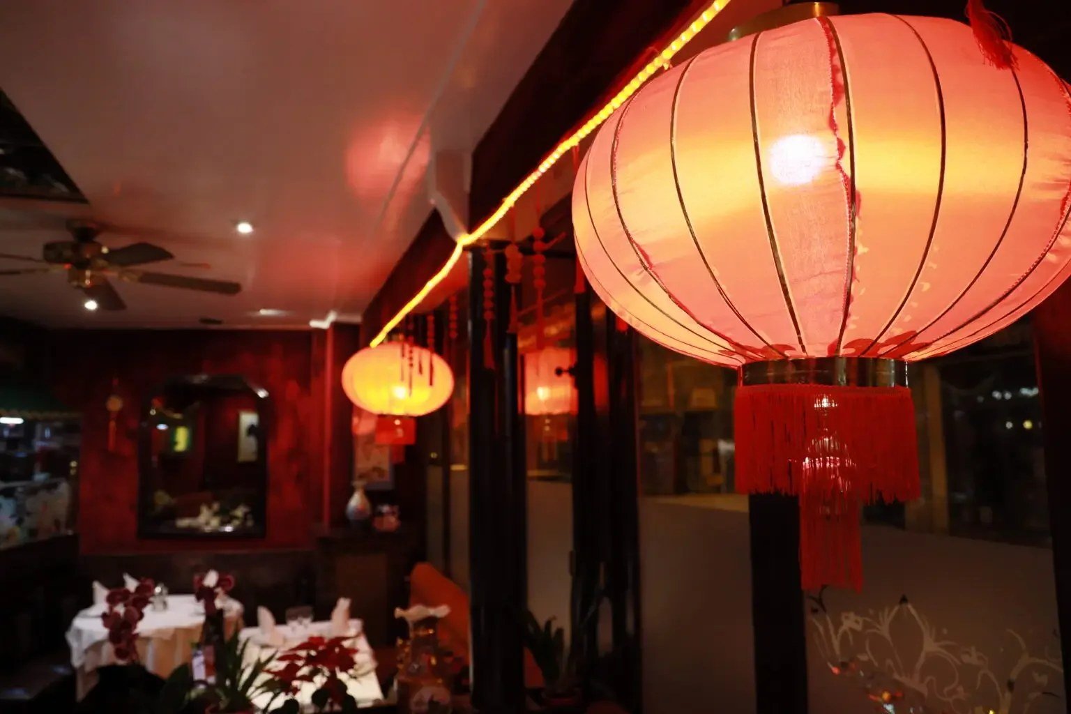 Les lanternes rouges du Mandarin de Paris